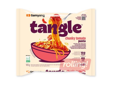 Makaroni Tangle, ar tomātu gabaliņiem, 100g