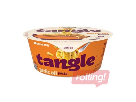 Makaroni Tangle, ar ķiploku eļļu, bļodā, 100g