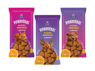 Piparkūkas plānās sirsniņas ar apelsīnu garšu, 350g