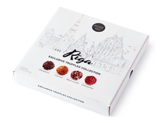 Pure Chocolate šokolādes trifeļu kolekcija Rīga , 135g, 16 trifeles