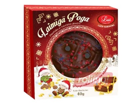 Piparkūka Laimīgā poga Lāči, 40g
