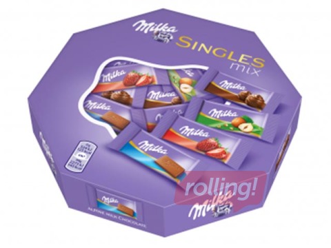 Šokolādes saldumu izlase Milka Mix Single, 138g