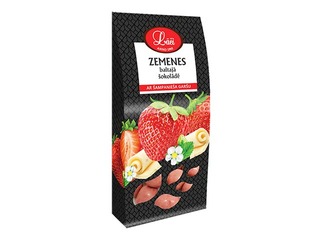 Zemenes baltajā šokolādē ar dzirkstoša vīna garšu, Lāči, 100 g