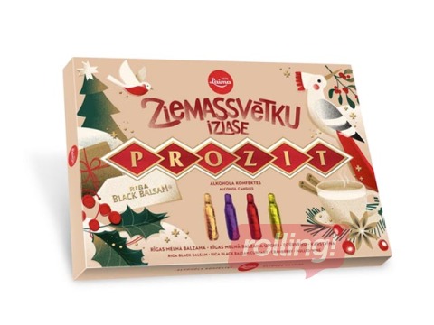 Konfektes liķiera Prozit Ziemassvētku izlase, Laima, 150g