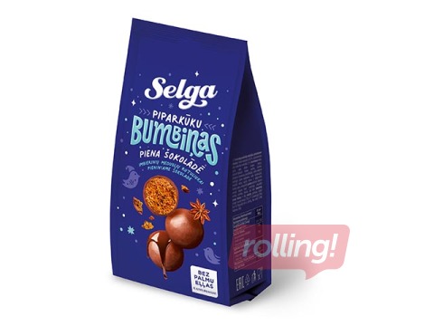 Piparkūku bumbiņas Selga, piena šokolādē, 150g