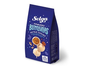 Piparkūku bumbiņas Selga baltajā šokolādē, 150g