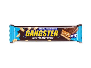 Šokolādes batoniņš Gangster, ar zemesriekstiem, nugu un karameli, 100g