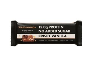 Proteīna batoniņš The Beginnings, ar vaniļa un kraukšķi garšu, 50g 