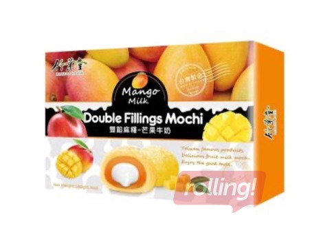 Rīsu deserts Moči, ar mango un piena pildījumu, 180g, 6 gab.