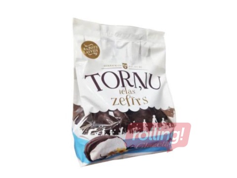 Zefīrs Aizkraukles Saldumi, Torņu ielas, vaniļas ar sokolādes glazūru, 250g