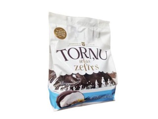 Zefīrs Aizkraukles Saldumi, Torņu ielas, vaniļas ar sokolādes glazūru, 250g