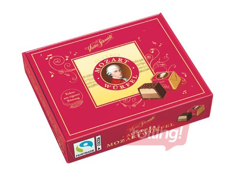 Konfekšu kārba MANNER, Victor Schmidt Mozart, pralinē, 118g