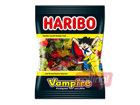 Želejkonfektes Haribo ar lakricu Vampire, 175g