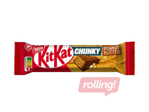 Šokolādes batoniņš Kit Kat, Chunky, Peanut Butter, 42g