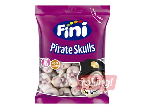 Želejas konfektes Fini, Pirātu galvaskausi, 90g