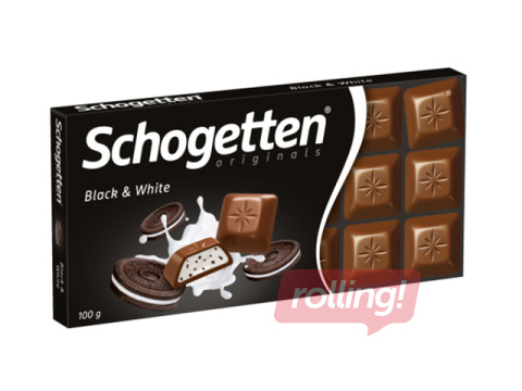 Šokolāde Schogetten Black & White, 100g