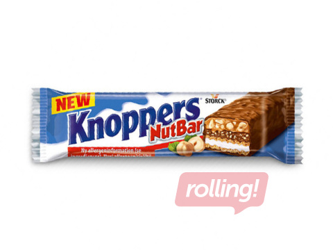 Vafeļu batoniņš Knoppers, Nutbar, 40g