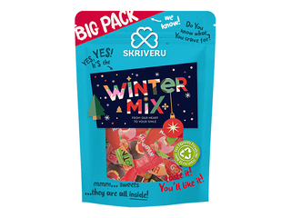 Bērnu saldumu izlase Skrīveru saldumi, Ziemassvētku asorti, 700g