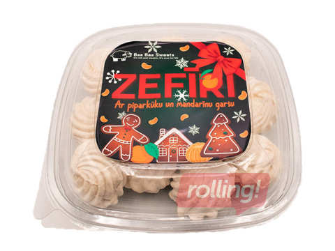 Zefīri Karameļu darbnīca ar piparkūku un mandarīnu garšu, 200g