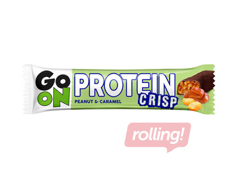 Batoniņš Sante, Go On, Protein Crisp ar zemesriekstiem un karameli, 50g