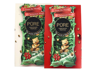 Piena šokolādes trifeles Pure Chocolate Asorti Ziema ar krēma pildījumu, 120g