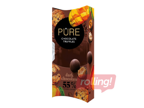Tumšās šokolādes trifeļu izlase Pure Chocolate, Gourman, 108g