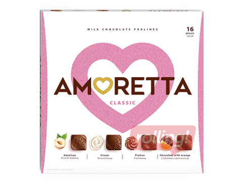 Šokolādes konfekšu izlase Mieszko, Amoretta Classic, 106g