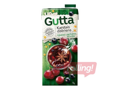 Karstais dzēriens Gutta upeņu-sarkano vīnogu, 1L
