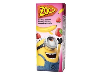 Zoo Minion, banānu-zemeņu sulas dzēriens, 0.2L 