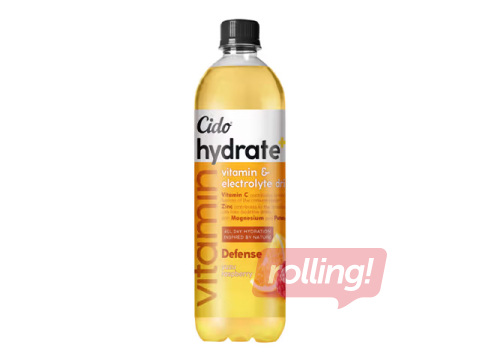 Dzēriens Cido, Hydrate+ Defense ar yuzu un aveņu garšu, 600ml (Taras depozīts iekļauts cenā)