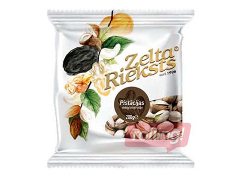 Pistācijas Zelta rieksts dabīgi atvērušās, sālītas, 500g