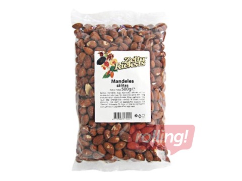 Mandeles, grauzdētas, sālītas, 500g