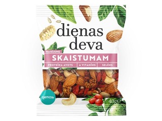 Riekstu un žāvētu augļu maisījums Dienas deva 