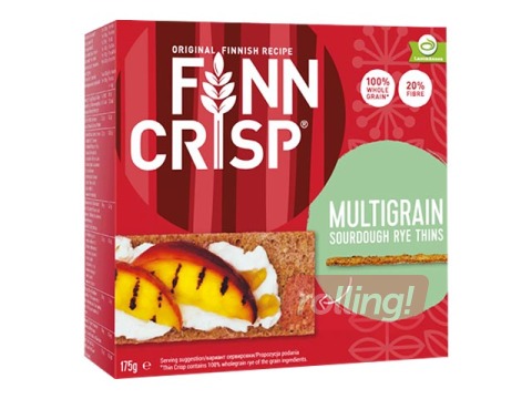 Sausmaizītes Finn Crisp Multigrain, plānās, 175g
