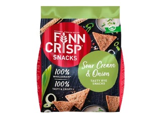 Uzkoda Finn Crisp, ar krējumu un sīpoliem, 150g