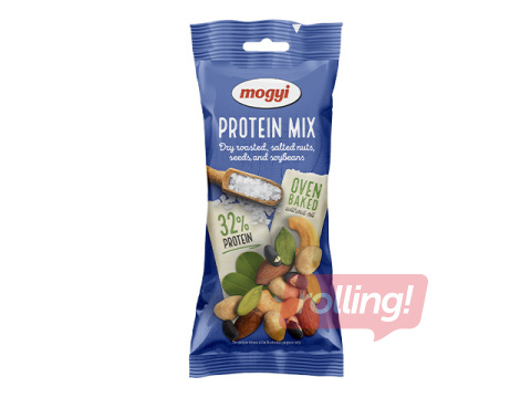 Riekstu maisījums Mogyi Protein Mix, grauzdēti, sālīti rieksti, sēklas un sojas pupiņas, 70g