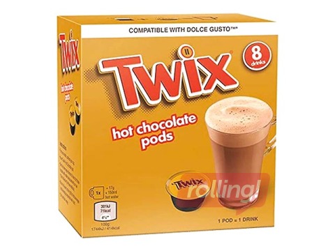 Šokolādes kapsulas Twix Dolce Gusto, 8 porc.