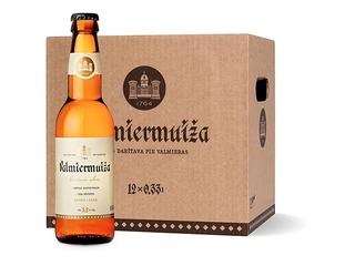 Alus Valmiermuižas Gaišais, 5.2%, 12 x 0,33 l (Taras depozīts iekļauts cenā)