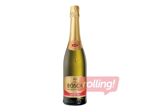Bezalkoholisks dzirkstošais vīns Bosca Anniversary Gold, 0%, 750ml