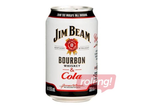 Kokteilis Jim Beam & Cola, 4,5%, 0.33L