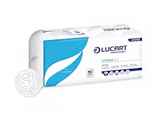 Tualetes papīrs Lucart Strong 8.3, 72 ruļļi, 3 slāņi, balts