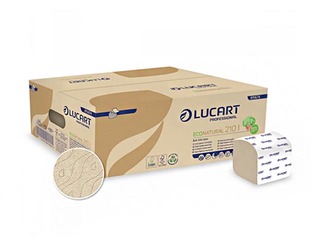 Tualetes papīrs loksnēs Lucart Eco Natural 210I, 40 paciņas, 2 slāņi, brūns