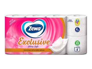 Tualetes papīrs Zewa Exclusive, 4 slāņi, 8 ruļļi