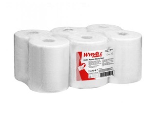 Papīra dvieļi ar centra padevi WypAll Reach, 1 kārta, 6 ruļļi/iep., balti