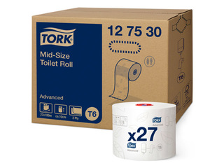 Tualetes papīrs Tork Premium Advanced T6, 27 ruļļi, 2 slāņi, balts