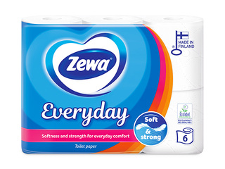 Tualetes papīrs Zewa Everyday, 2 slāņi, 6 ruļļi