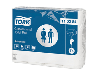 Tualetes papīrs Tork Advanced T4, 2 slāņi, balts, 24 ruļļi