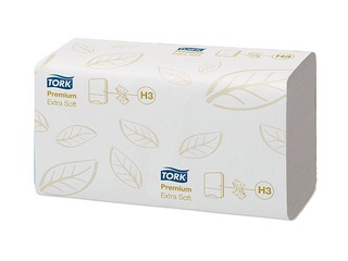 Papīra dvieļi Tork Premium Extra Soft Singlefold H3, 15 pac., 2 slāņi, balti