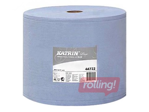 Industriālais papīrs Katrin Plus L2, 2 ruļļi, 2 slāņi, zils