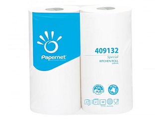 Papīra dvieļi Papernet Special Kitchen Roll, 2 ruļļi, 2 slāņi, balti